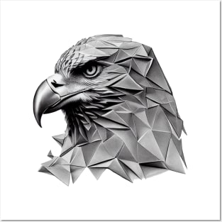 Polygonal eagle Posters and Art